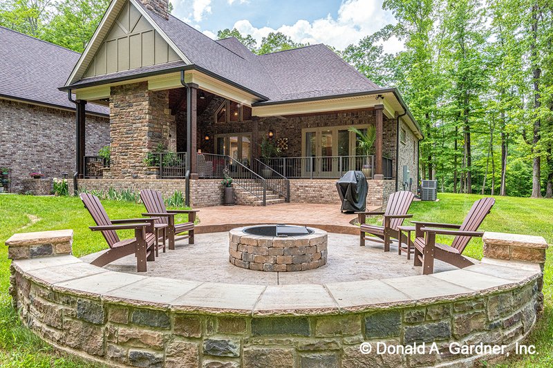 Home Plan - Exterior - Outdoor Living for European House Plan #929-1056 - 4 bed, 3 bath