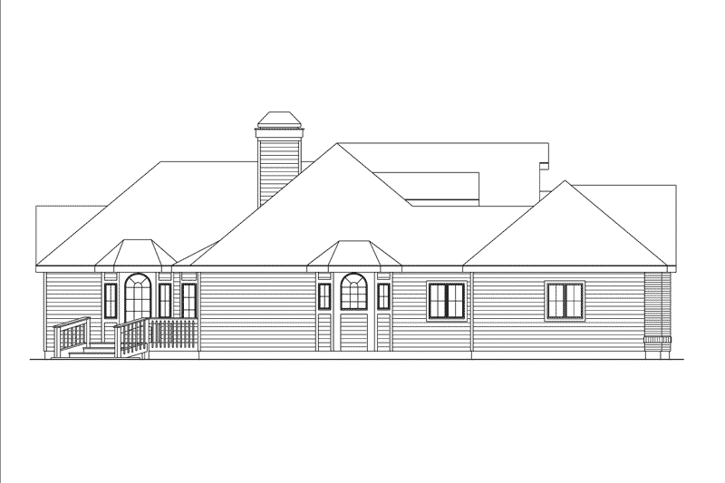 Home Plan - Exterior - Other Elevation for Traditional House Plan #57-129 - 4 bed, 2.5 bath