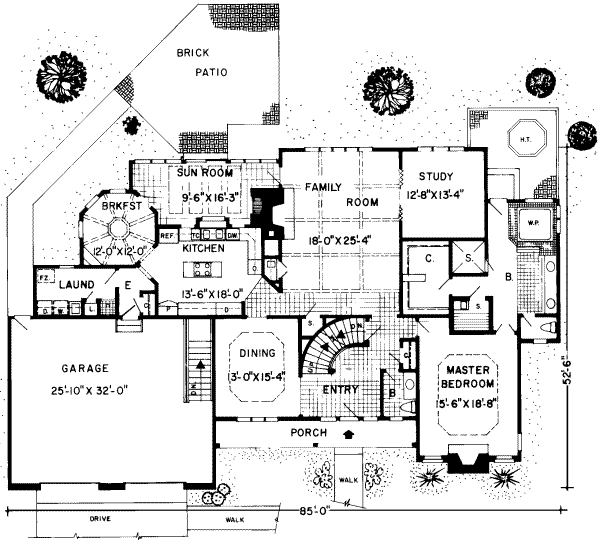 European Floor Plan - Main Floor Plan #312-506