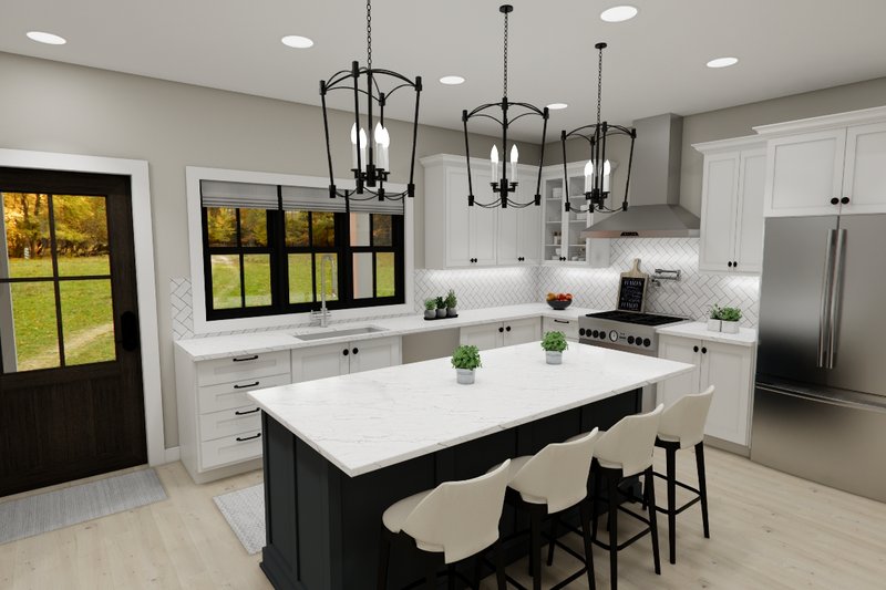House Design - Interior - Kitchen 1 for Bungalow House Plan #51-1402 - 3 bed, 2 bath