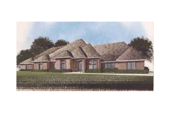 Exterior - Front Elevation for Country House Plan #65-219 - 4 bed, 3 bath