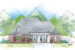 Southern Exterior - Front Elevation Plan #36-430