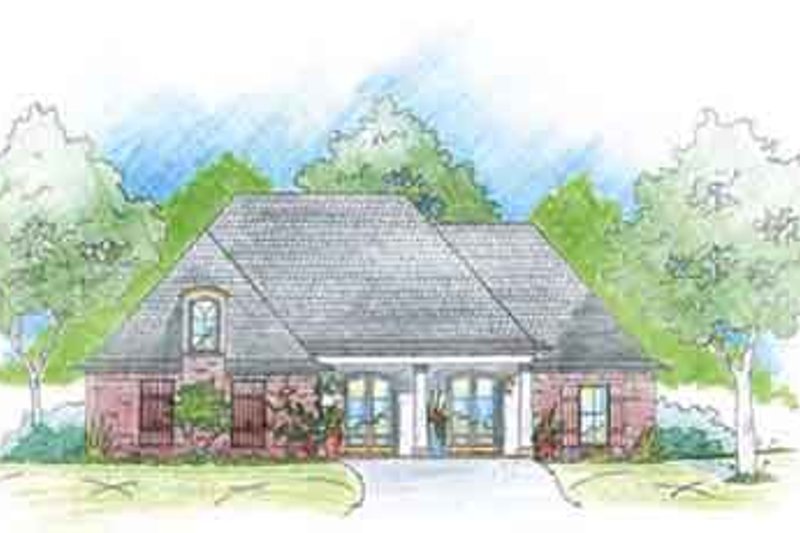 Architectural House Design - Southern Exterior - Front Elevation Plan #36-430