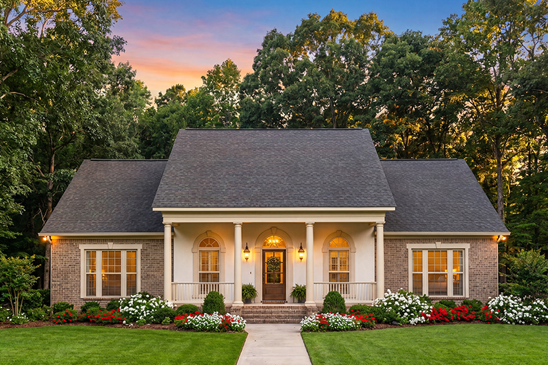 Home Plan - Exterior - Front Elevation 2 for Southern House Plan #406-190 - 3 bed, 2 bath