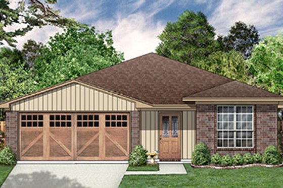 Exterior - Front Elevation for Traditional House Plan #84-303 - 3 bed, 2 bath