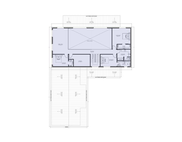 Barndominium Floor Plan - Main Floor Plan #1107-14