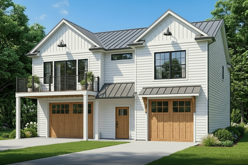 Architectural House Design - Exterior - Front Elevation 2 for Farmhouse House Plan #1064-171 - 3 bed, 2 bath