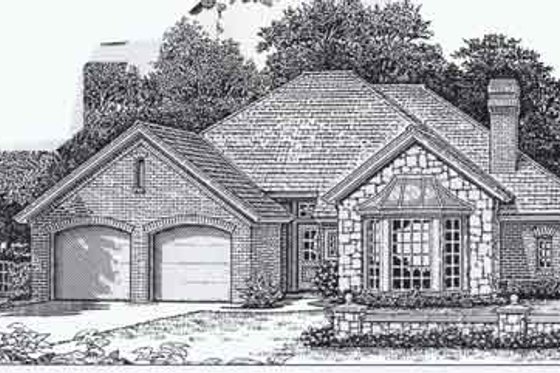 Exterior - Front Elevation for Colonial House Plan #310-788 - 4 bed, 2 bath