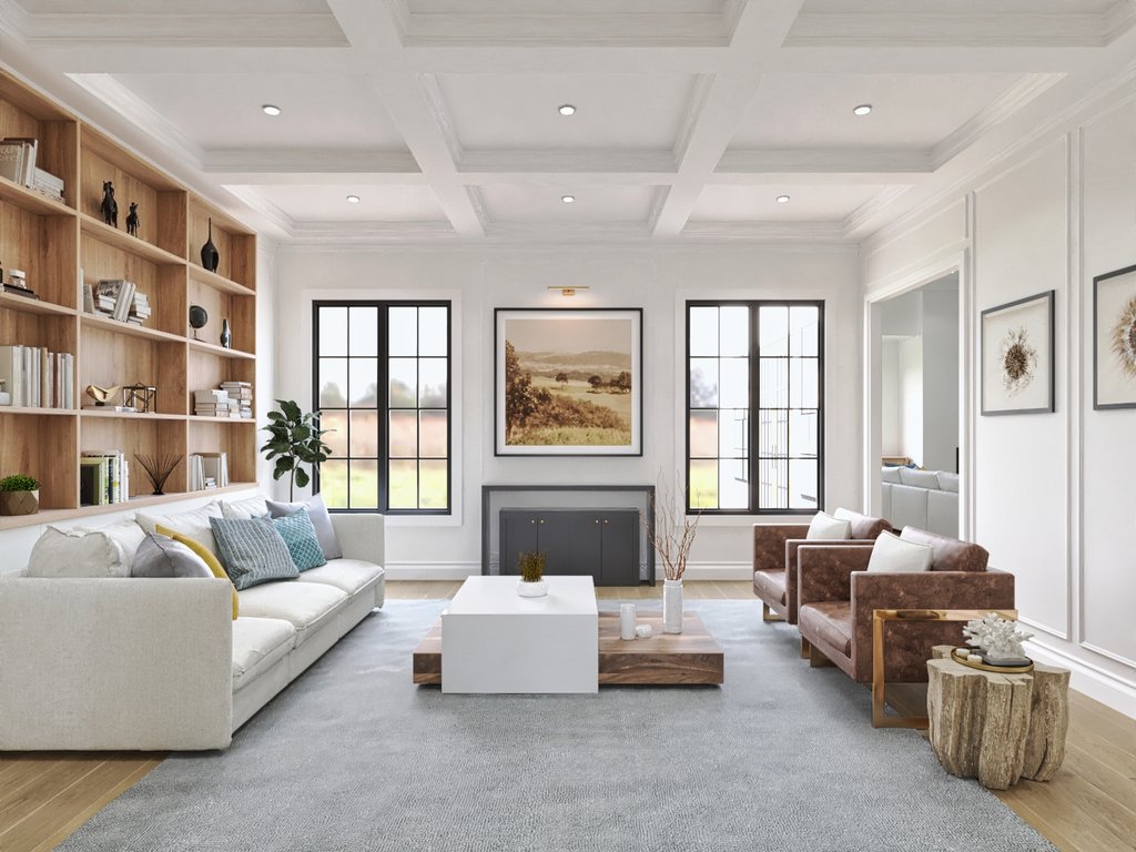 Interior - Family Room for Traditional House Plan #54-720 - 6 bed, 4 bath