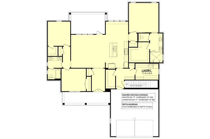 Home Plan - Floor Plan - Other Floor for Farmhouse House Plan #430-250 - 3 bed, 2 bath
