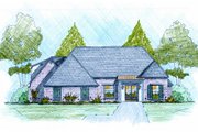 European Style House Plan - 3 Beds 2 Baths 1890 Sq/Ft Plan #36-501 