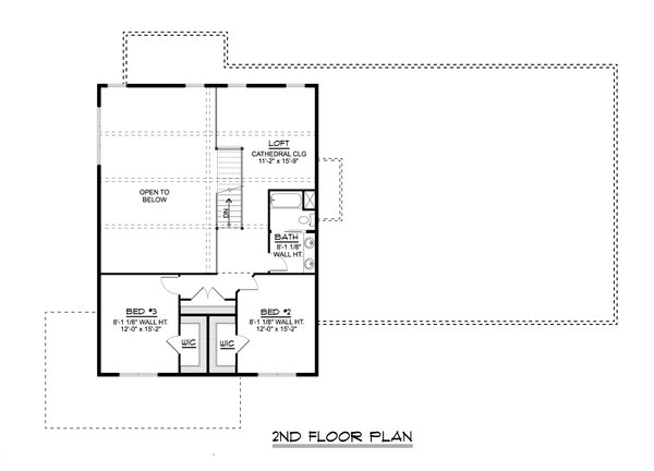 Dream House Plan - Farmhouse Floor Plan - Upper Floor Plan #1064-155