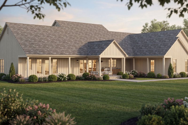 House Blueprint - Exterior - Other Elevation 1 for Farmhouse House Plan #923-493 - 4 bed, 4.5 bath