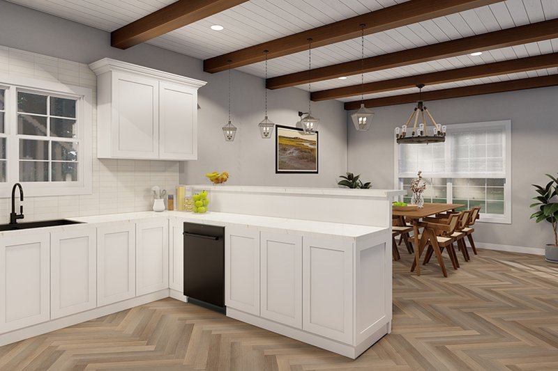 Architectural House Design - Interior - Kitchen for Country House Plan #923-309 - 2 bed, 2.5 bath