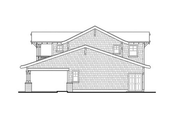 Exterior - Other Elevation 1 for Bungalow House Plan #124-802 - 1 bed, 2 bath