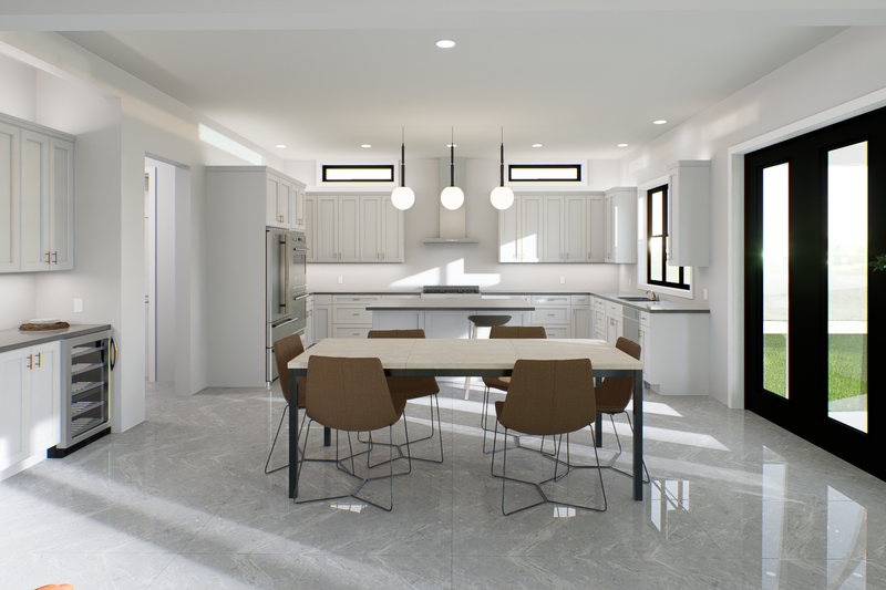 House Blueprint - Interior - Dining Room for Colonial House Plan #1089-36 - 4 bed, 3.5 bath