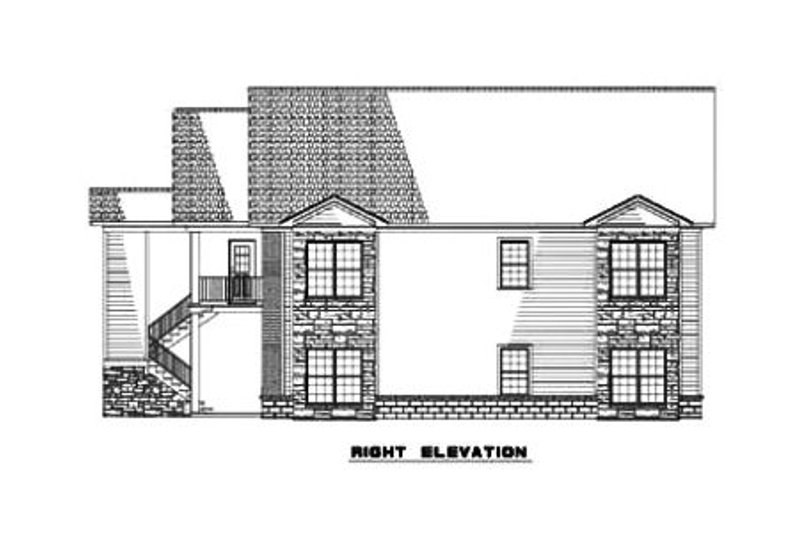Dream House Plan - Exterior - Other Elevation for Traditional House Plan #17-443 - 3 bed, 2 bath