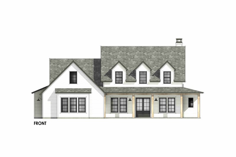House Blueprint - Exterior - Front Elevation 5 for Farmhouse House Plan #1096-203 - 4 bed, 3.5 bath