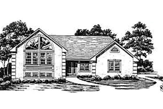 Exterior - Front Elevation for Traditional House Plan #30-190 - 3 bed, 2.5 bath