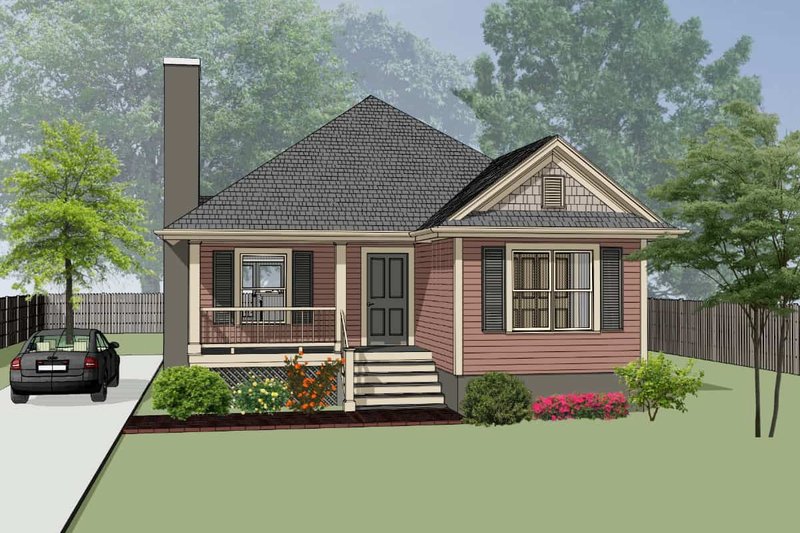 Architectural House Design - Traditional Exterior - Front Elevation Plan #79-160