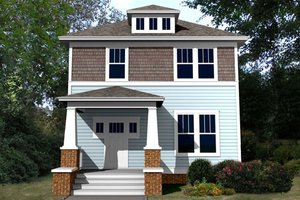 Craftsman Exterior - Front Elevation Plan #461-5