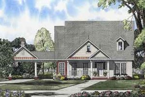 Country Exterior - Front Elevation Plan #17-2112