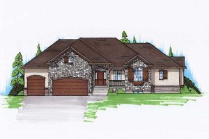 Traditional Exterior - Front Elevation Plan #5-354