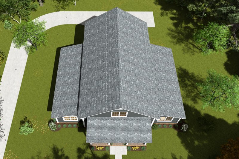 House Design - Exterior - Other Elevation 3 for Farmhouse House Plan #513-2255 - 3 bed, 2 bath