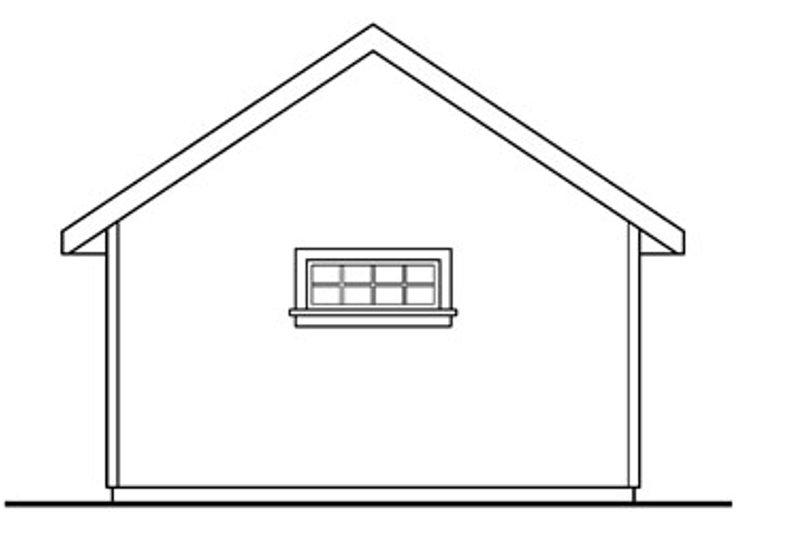 Home Plan - Exterior - Rear Elevation for Craftsman House Plan #124-786, 0 bath