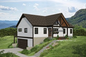 Country Exterior - Front Elevation Plan #932-873