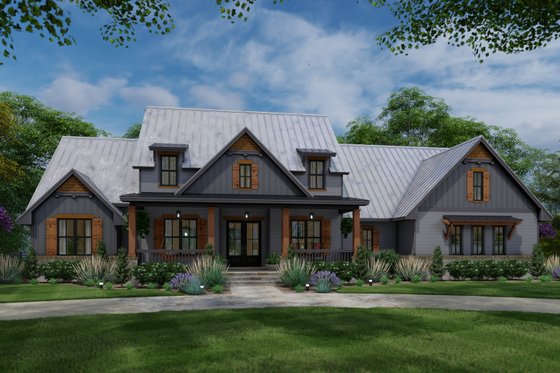 Exterior - Other Elevation 7 for Farmhouse House Plan #120-277 - 3 bed, 2.5 bath