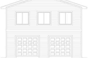 Exterior - Front Elevation 3 for Traditional House Plan #932-684, 1 bath