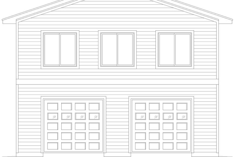 Architectural House Design - Exterior - Front Elevation 3 for Traditional House Plan #932-684, 1 bath