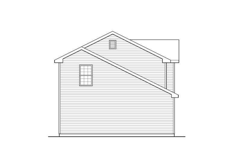 Architectural House Design - Exterior - Other Elevation 1 for Traditional House Plan #22-456 - 1 bed, 1 bath