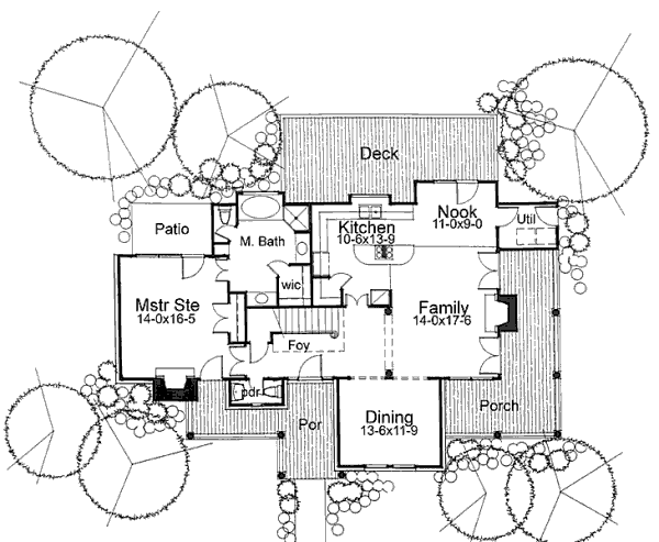House Plan Design - Country Floor Plan - Main Floor Plan #120-140