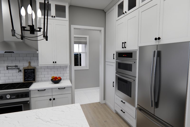Architectural House Design - Interior - Kitchen 3 for Farmhouse House Plan #51-1270 - 4 bed, 3.5 bath