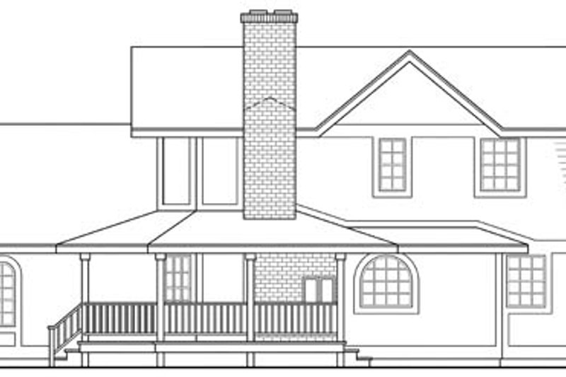 Home Plan - Exterior - Other Elevation 1 for Traditional House Plan #124-109 - 3 bed, 2.5 bath