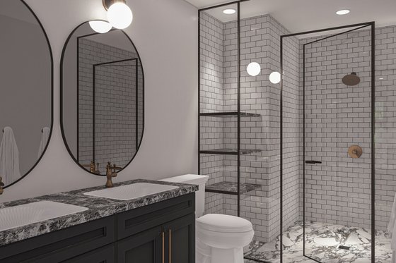 Interior - Master Bathroom 1 for Victorian House Plan #455-462 - 3 bed, 2.5 bath