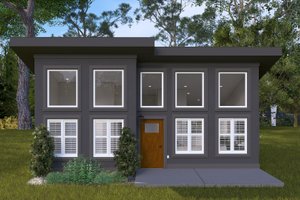 Exterior - Front Elevation 3 for Modern House Plan #1060-324 - 2 bed, 1 bath