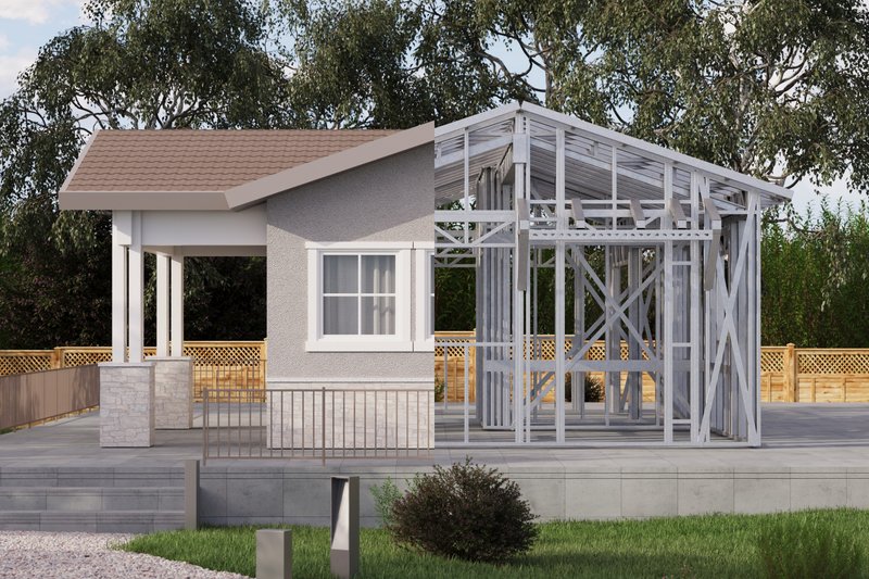 House Design - Exterior - Front Elevation 4 for Craftsman House Plan #1106-188 - 1 bed, 1 bath