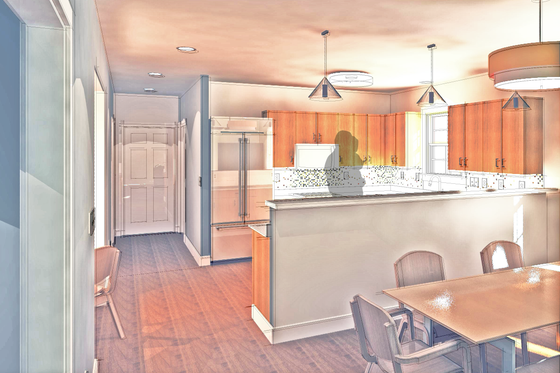 Interior - Kitchen for Beach House Plan #460-5 - 3 bed, 2.5 bath