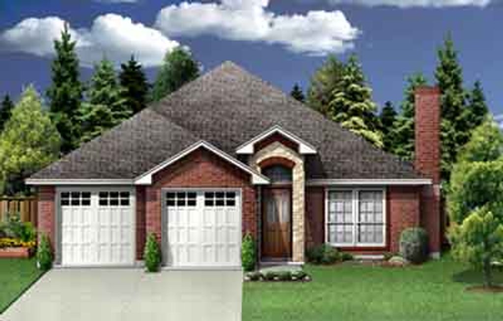 Traditional Style House Plan - 3 Beds 2 Baths 1500 Sq/Ft Plan #84-162