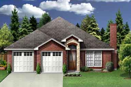 Exterior - Front Elevation for Traditional House Plan #84-162 - 3 bed, 2 bath