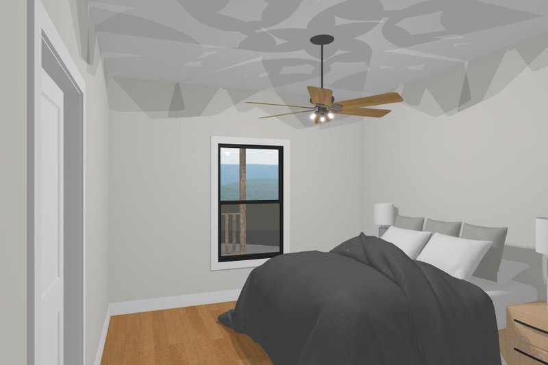 House Blueprint - Interior - Bedroom 1 for Barndominium House Plan #1109-27 - 3 bed, 2.5 bath