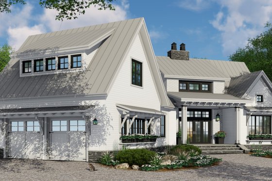 Exterior - Front Elevation 4 for Farmhouse House Plan #51-1135 - 4 bed, 3 bath