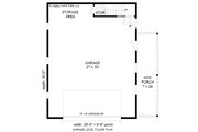 Southern Style House Plan - 1 Beds 0 Baths 662 Sq/Ft Plan #932-831 