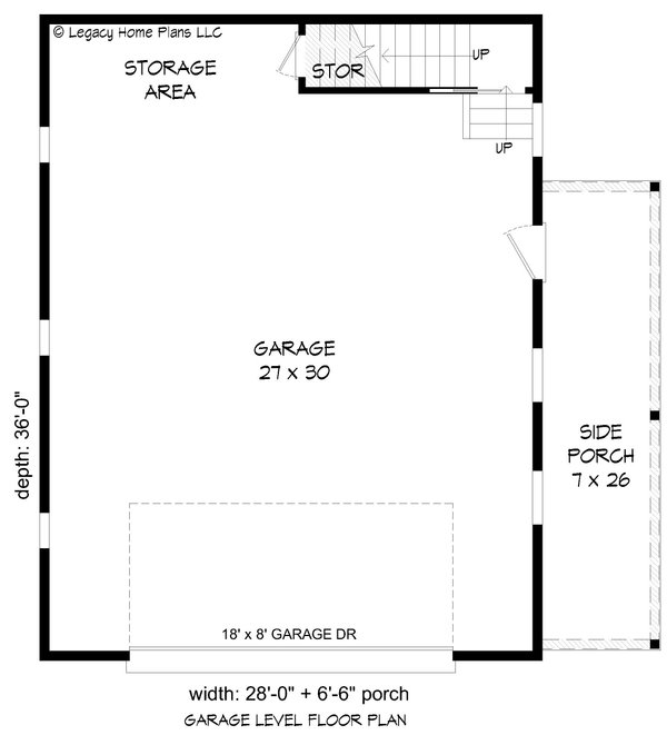 Southern Floor Plan - Main Floor Plan #932-831