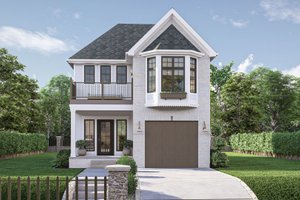 Victorian Exterior - Front Elevation Plan #455-462