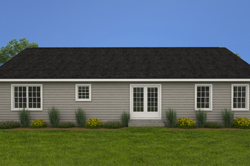 Home Plan - Exterior - Other Elevation 4 for Ranch House Plan #1082-7 - 3 bed, 2 bath