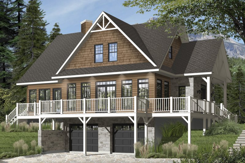 Dream House Plan - European Exterior - Front Elevation Plan #23-2627
